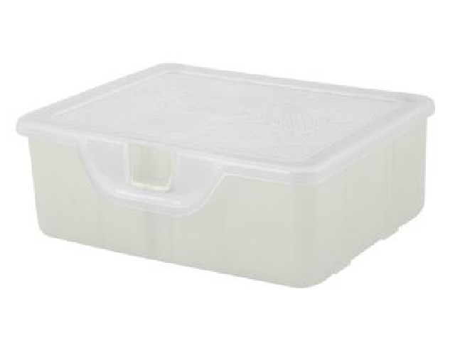 Органайзер для мелочей Keeplex Fiori с разделителями  XS 11х9,7х4,2см белое облако